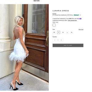 New With Tags Amanda Uprichard Lunaria Dress (S)